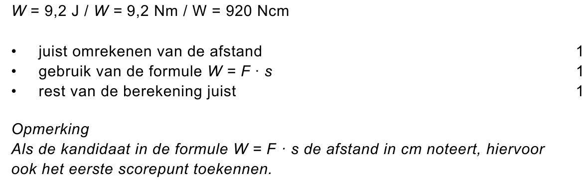 beoordelingsmodel vraag 20