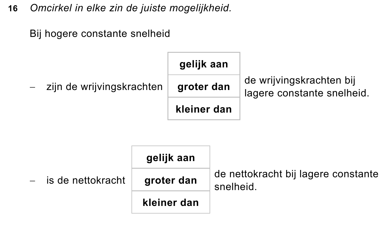 uitwerkbijlage bij vraag 16