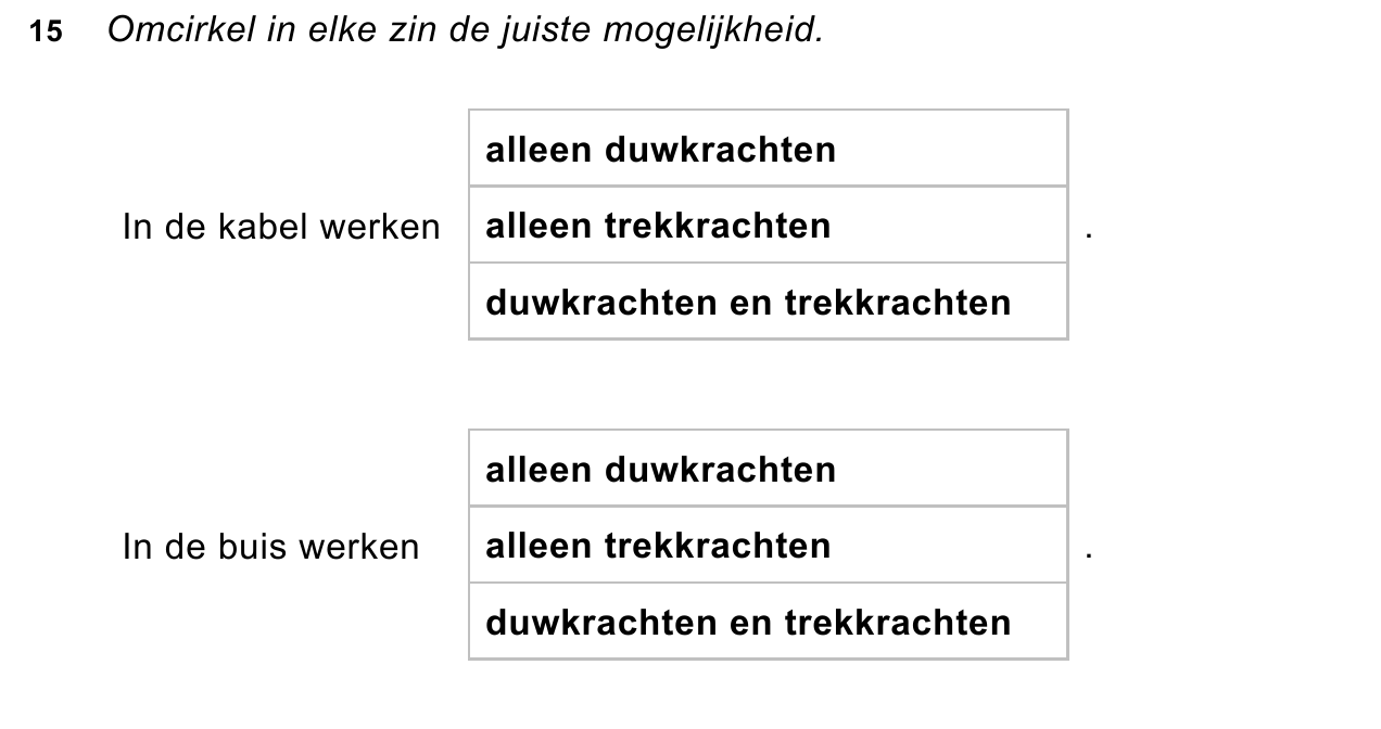uitwerkbijlage bij vraag 15