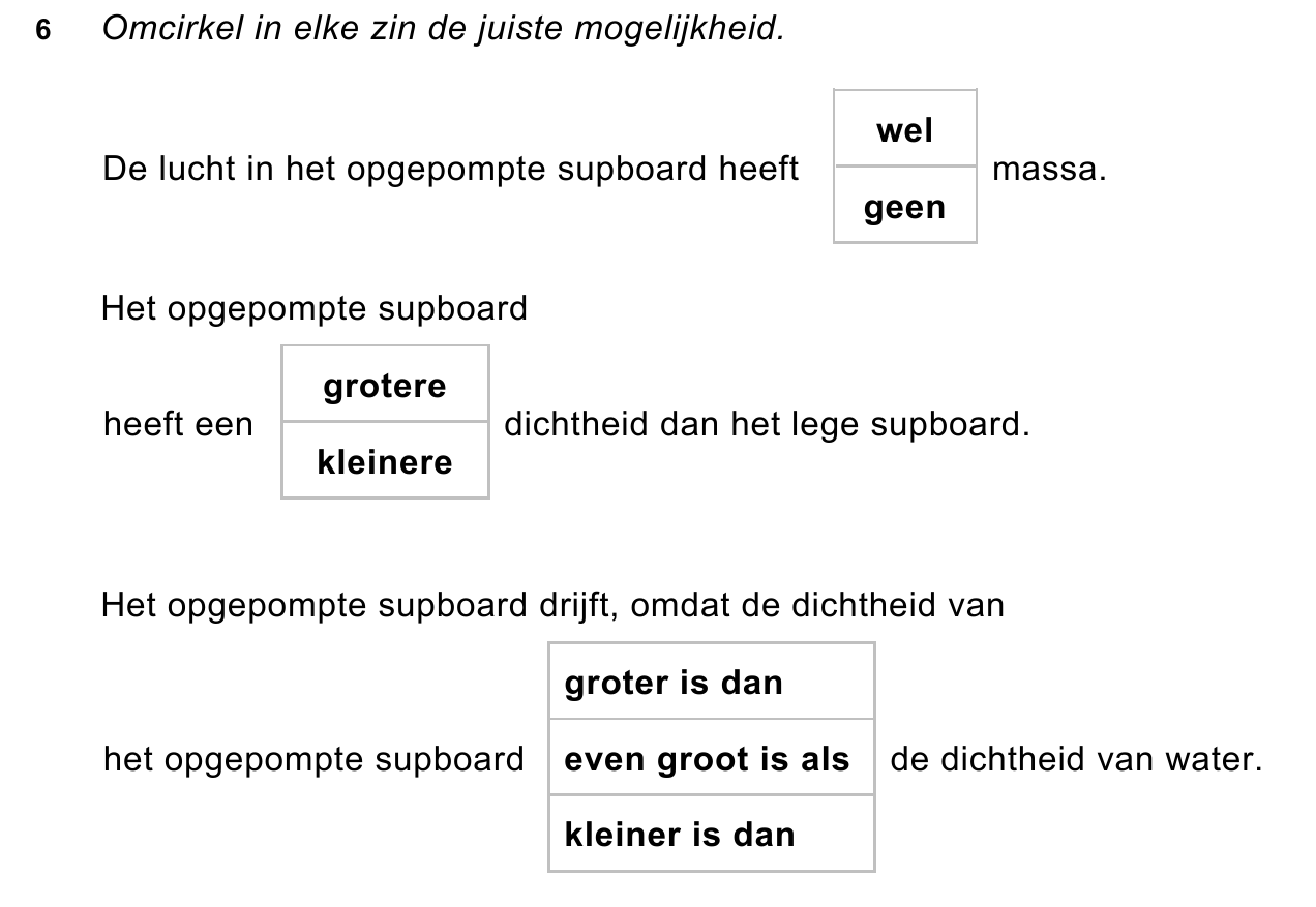 uitwerkbijlage bij vraag 6