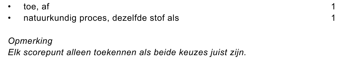 beoordelingsmodel vraag 18