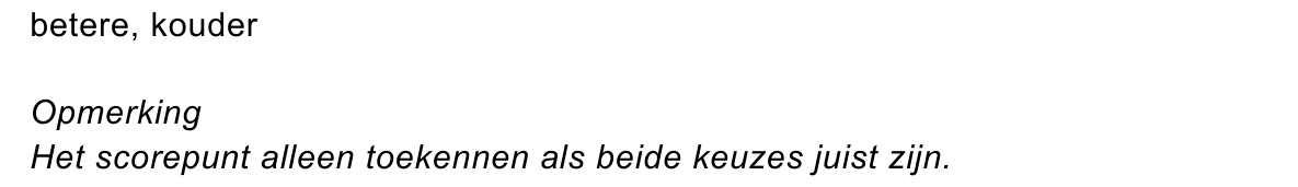 beoordelingsmodel vraag 24