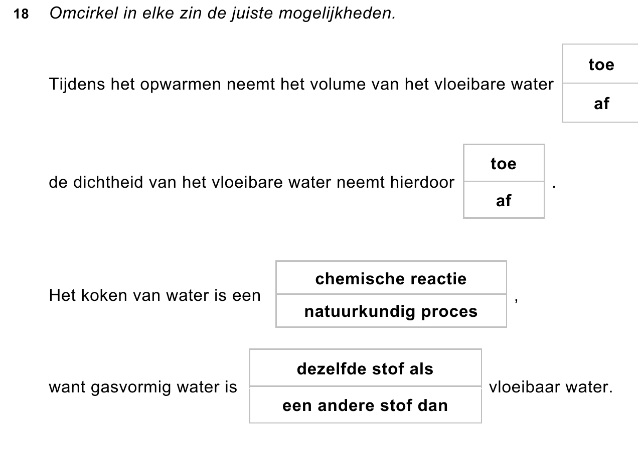 uitwerkbijlage bij vraag 18