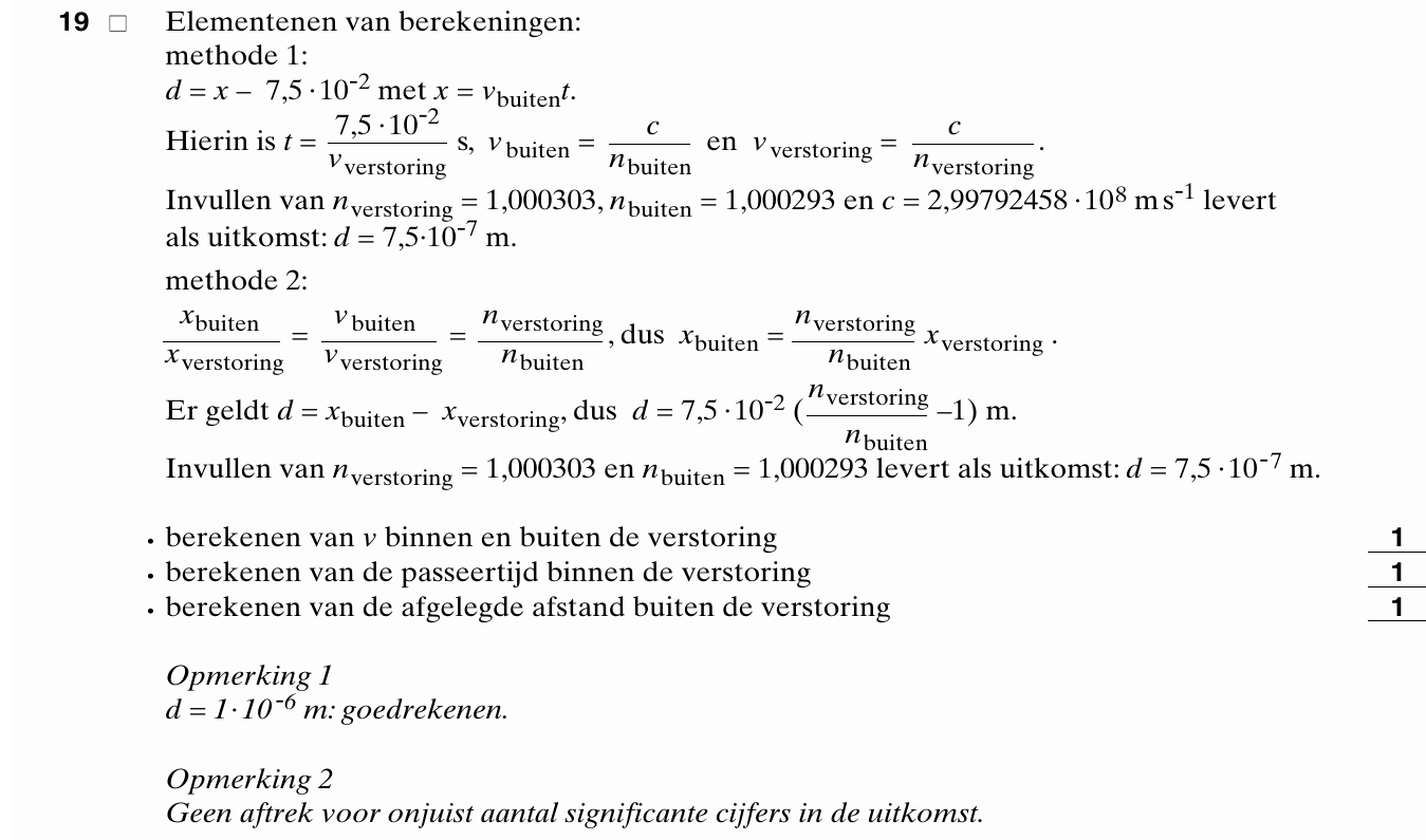 beoordelingsmodel vraag 19
