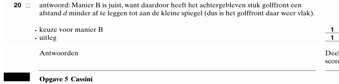beoordelingsmodel vraag 20