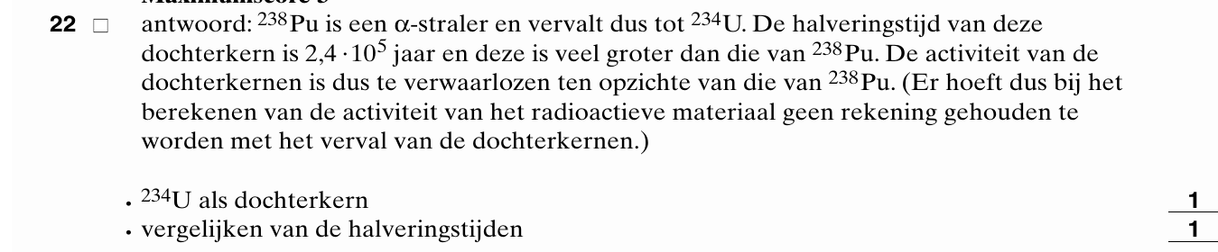 beoordelingsmodel vraag 22