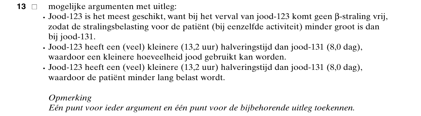 beoordelingsmodel vraag 13