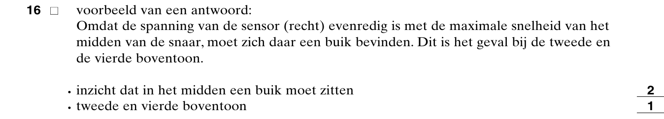 beoordelingsmodel vraag 16