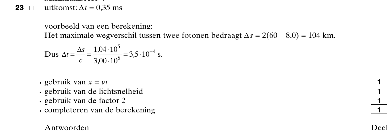 beoordelingsmodel vraag 23