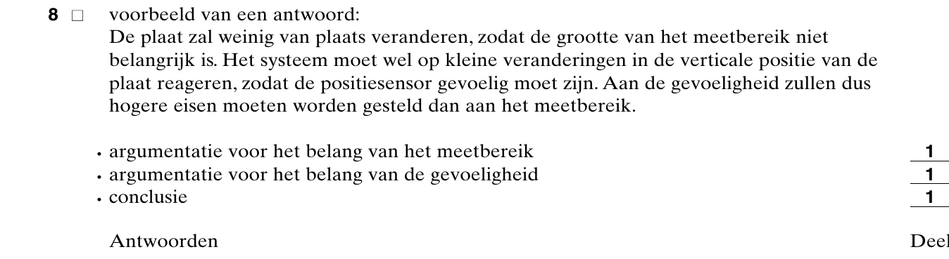 beoordelingsmodel vraag 8