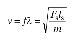 Fl v=fλ= ss m