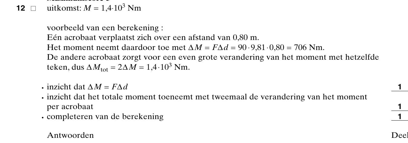 beoordelingsmodel vraag 12
