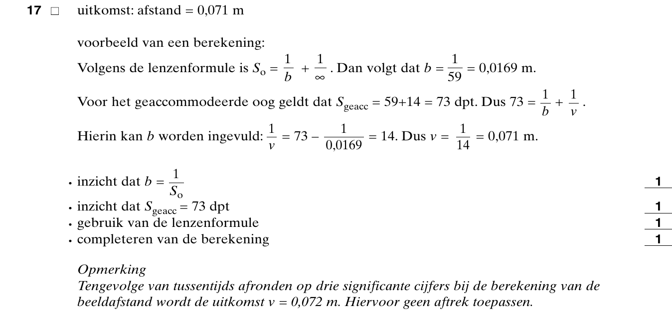 beoordelingsmodel vraag 17