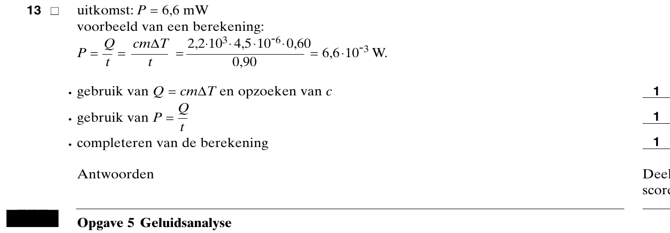 beoordelingsmodel vraag 13