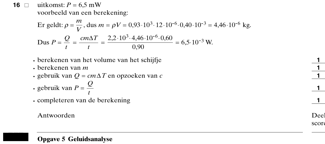 beoordelingsmodel vraag 16