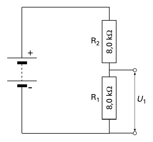 R 2 R 1 + - Ωk 0,8 Ωk 0,8 U 1