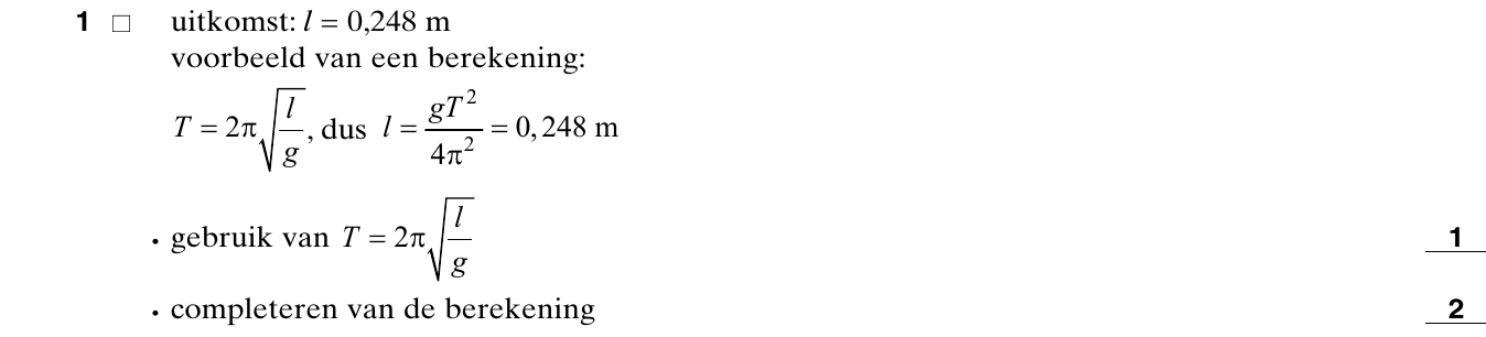 beoordelingsmodel vraag 1
