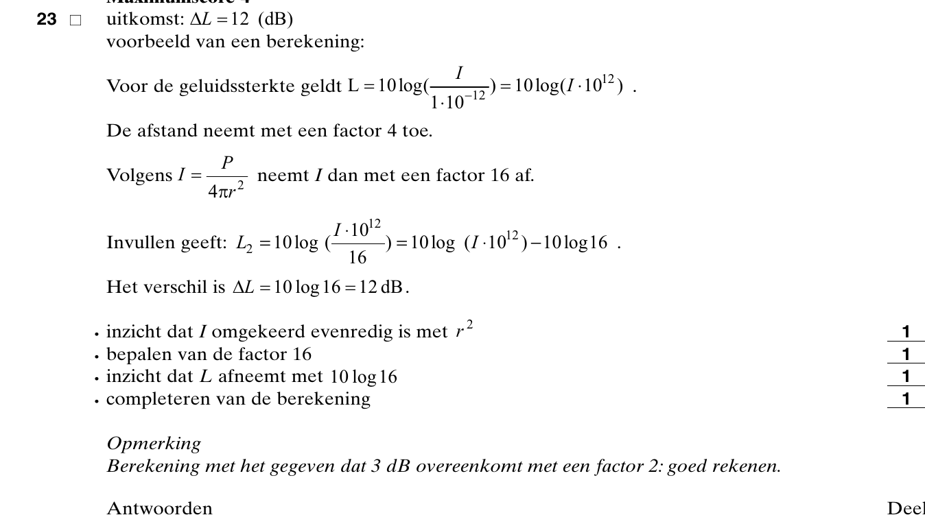 beoordelingsmodel vraag 23
