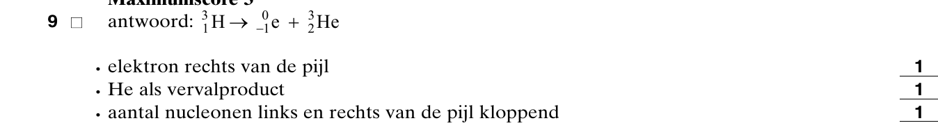 beoordelingsmodel vraag 9