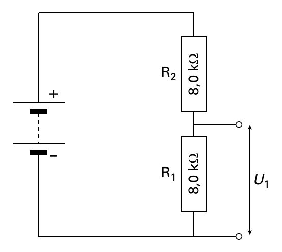 R 2 R 1 + - Ωk 0,8 Ωk 0,8 U 1