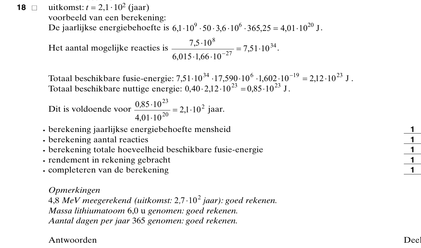 beoordelingsmodel vraag 18