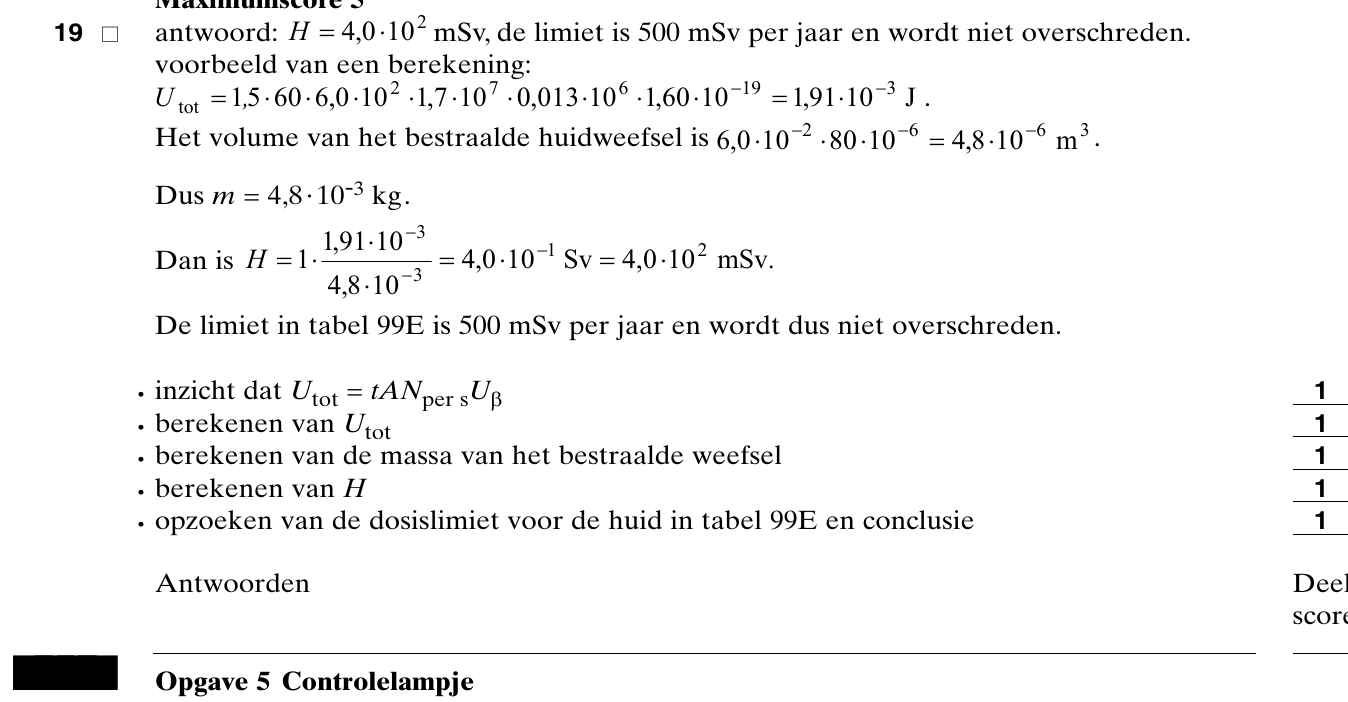 beoordelingsmodel vraag 19