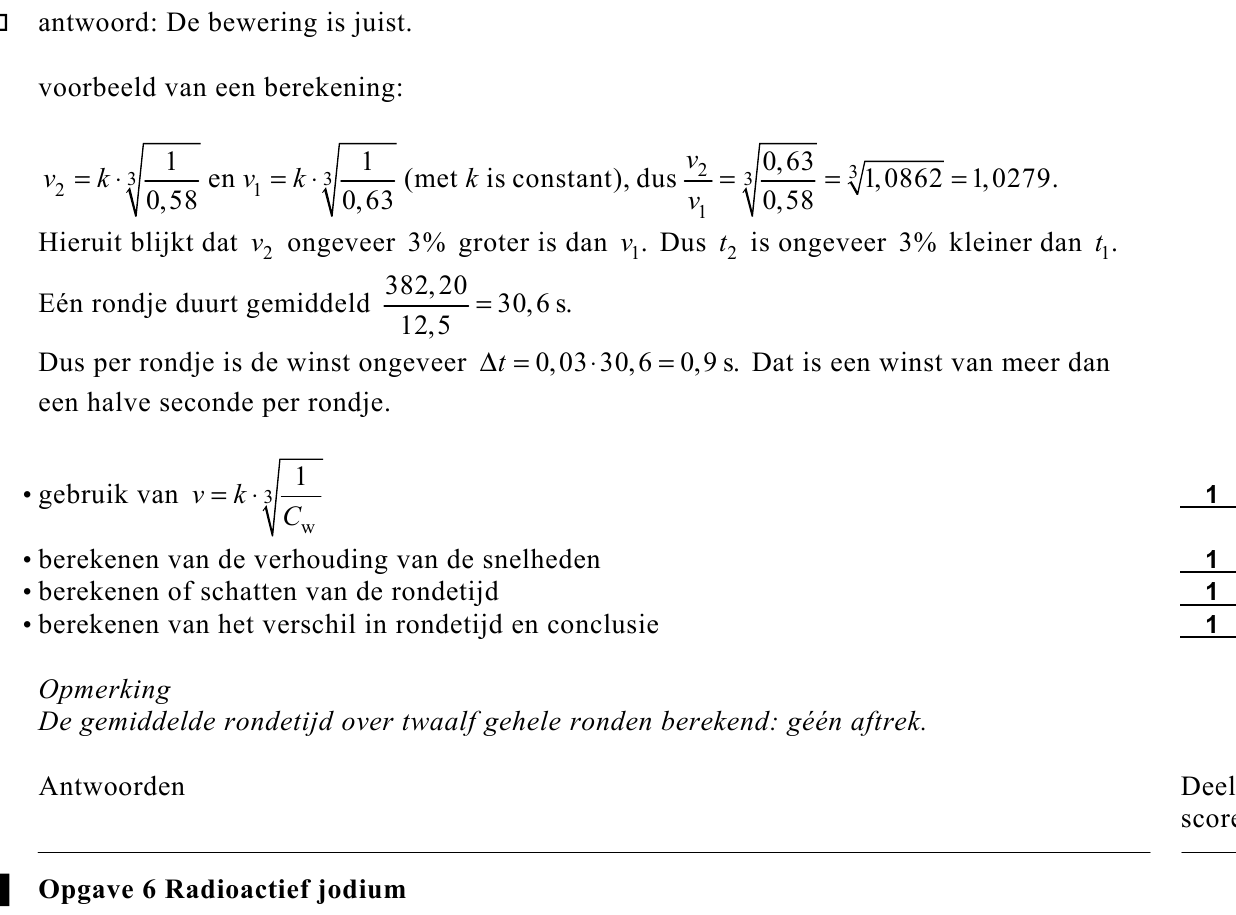 beoordelingsmodel vraag 19