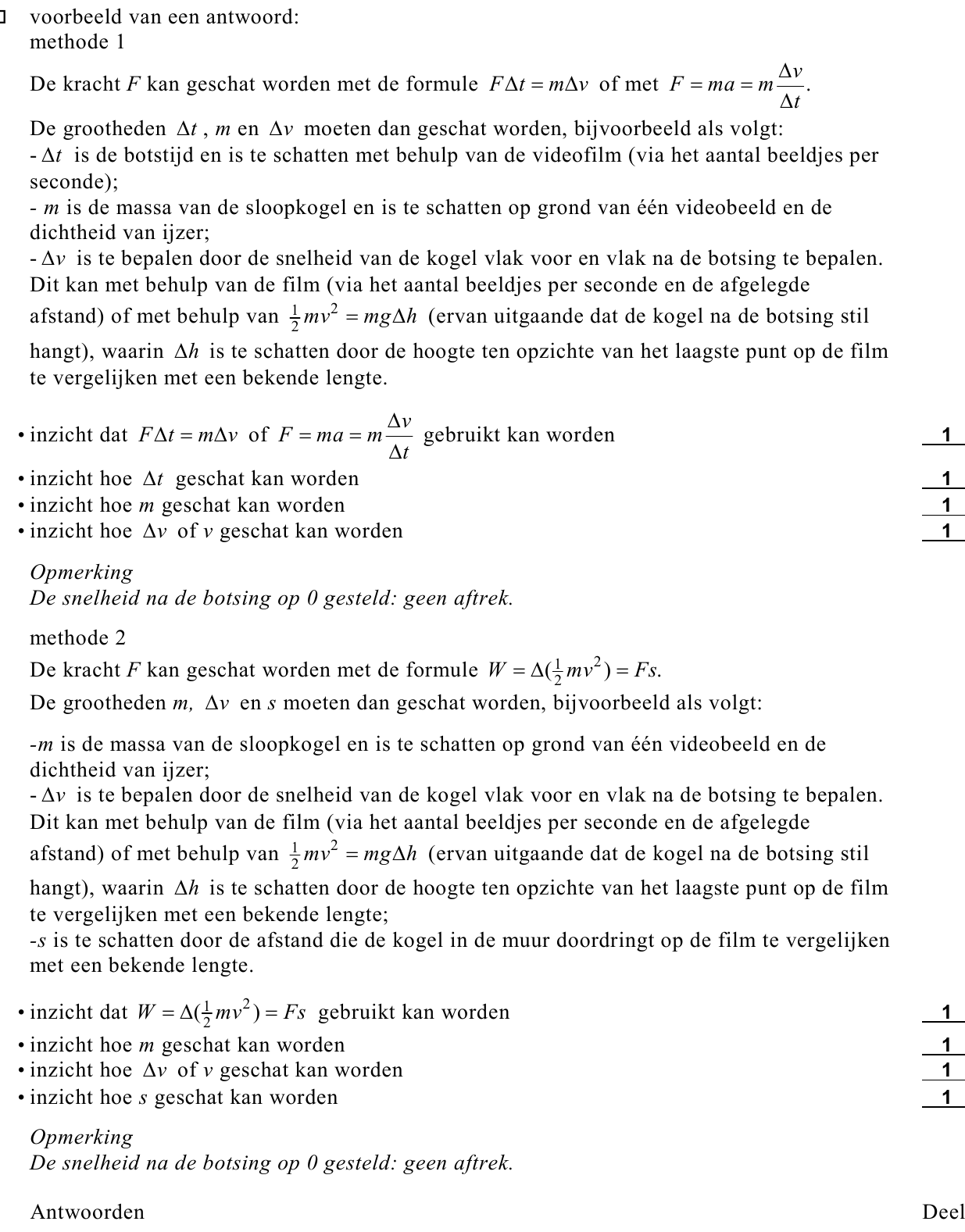 beoordelingsmodel vraag 14