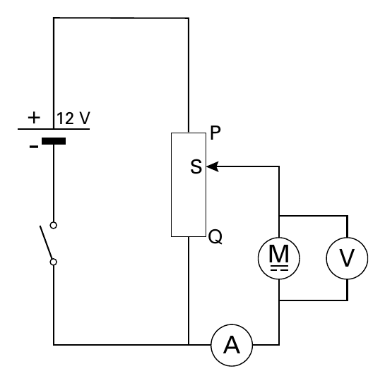 12 V P S Q M V A +-