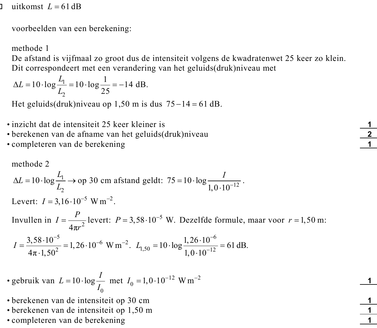 beoordelingsmodel vraag 25
