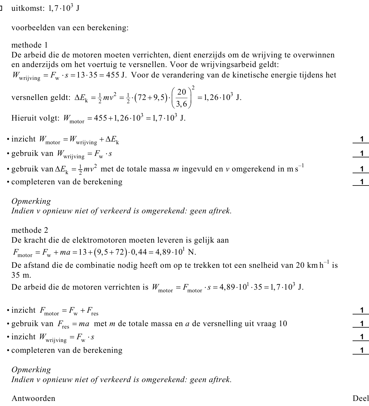 beoordelingsmodel vraag 11