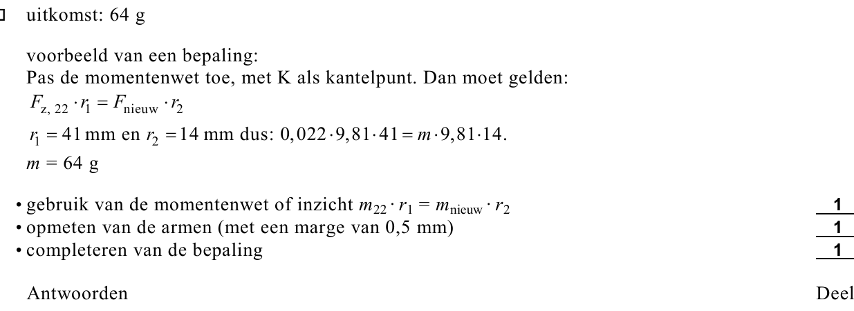 beoordelingsmodel vraag 8