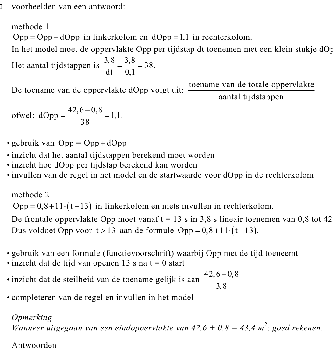 beoordelingsmodel vraag 20