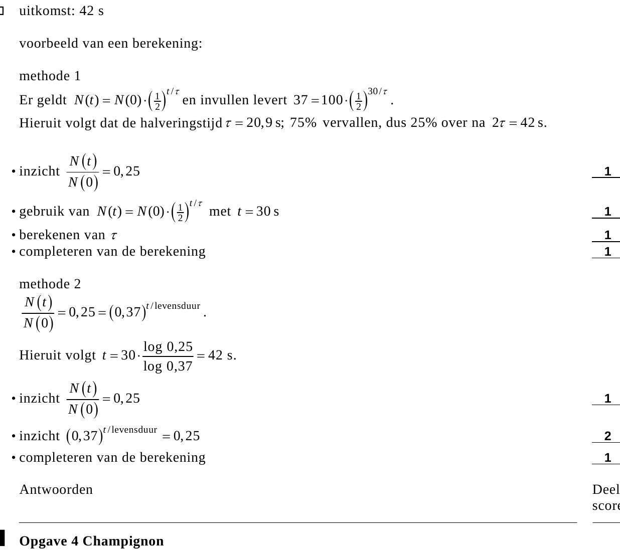 beoordelingsmodel vraag 18