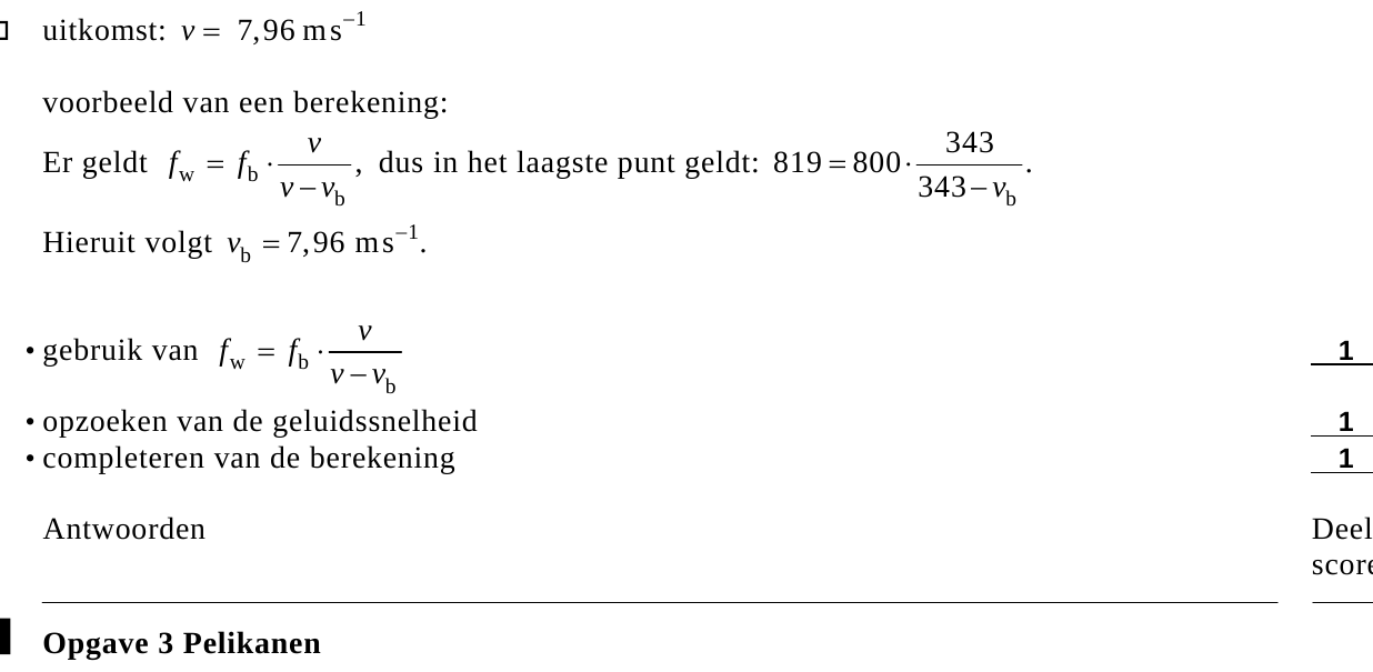 beoordelingsmodel vraag 9