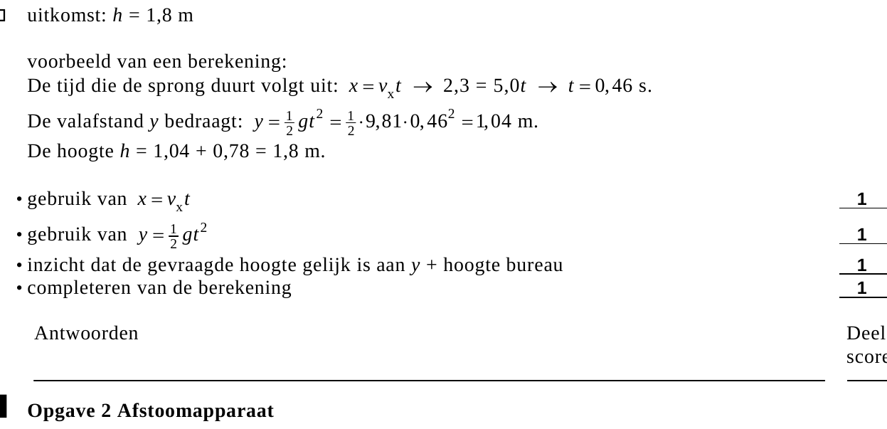 beoordelingsmodel vraag 5