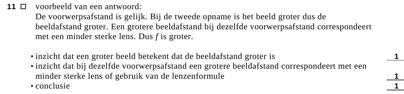 beoordelingsmodel vraag 11
