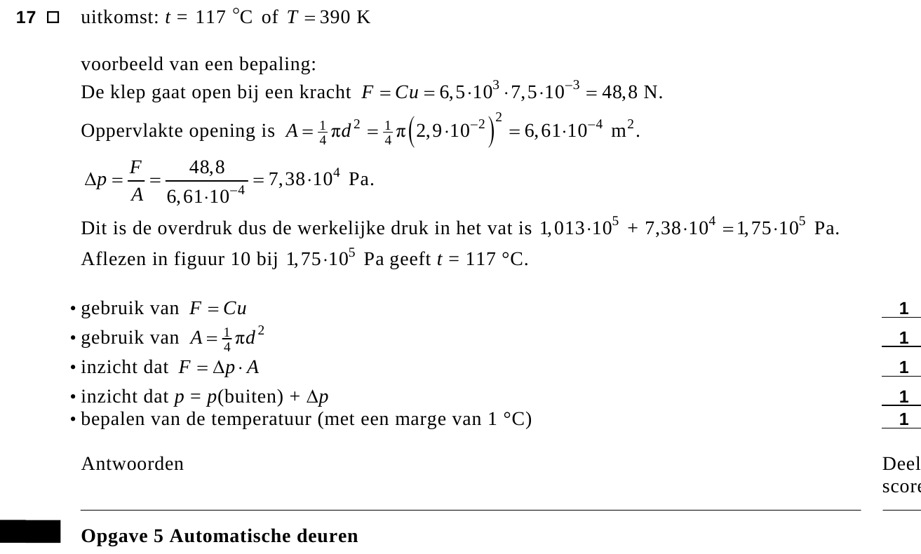 beoordelingsmodel vraag 17