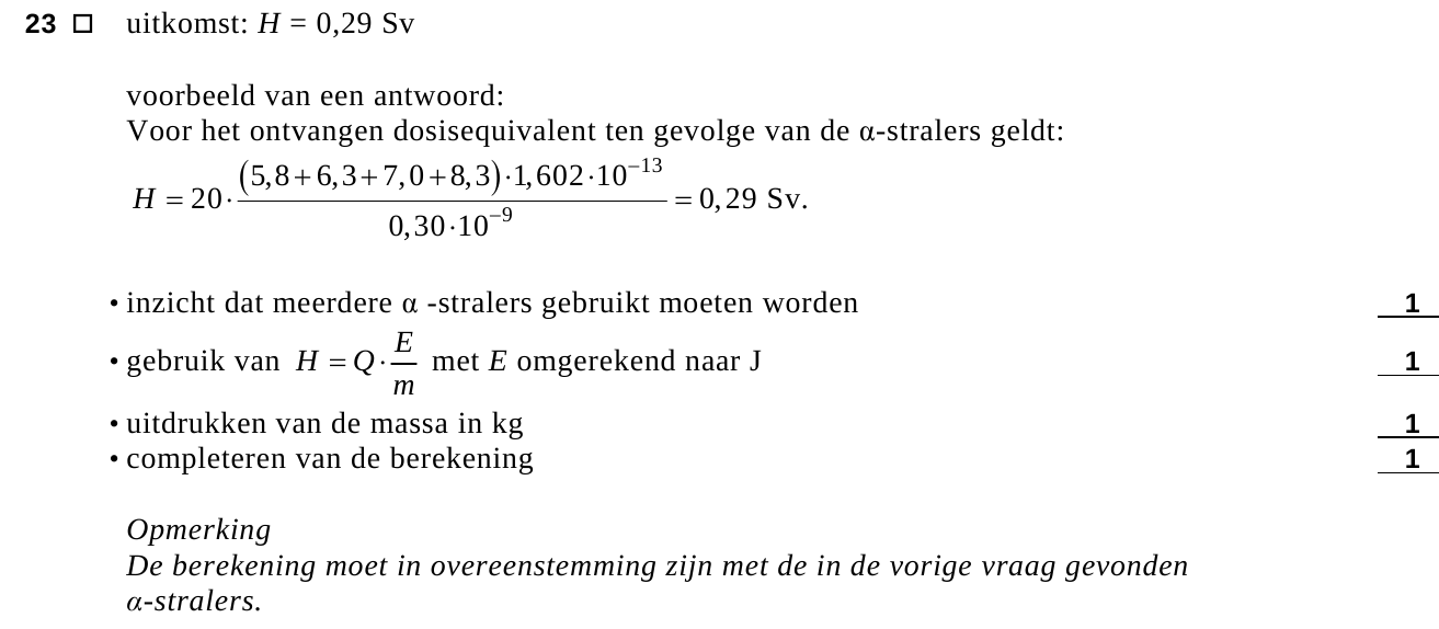 beoordelingsmodel vraag 23