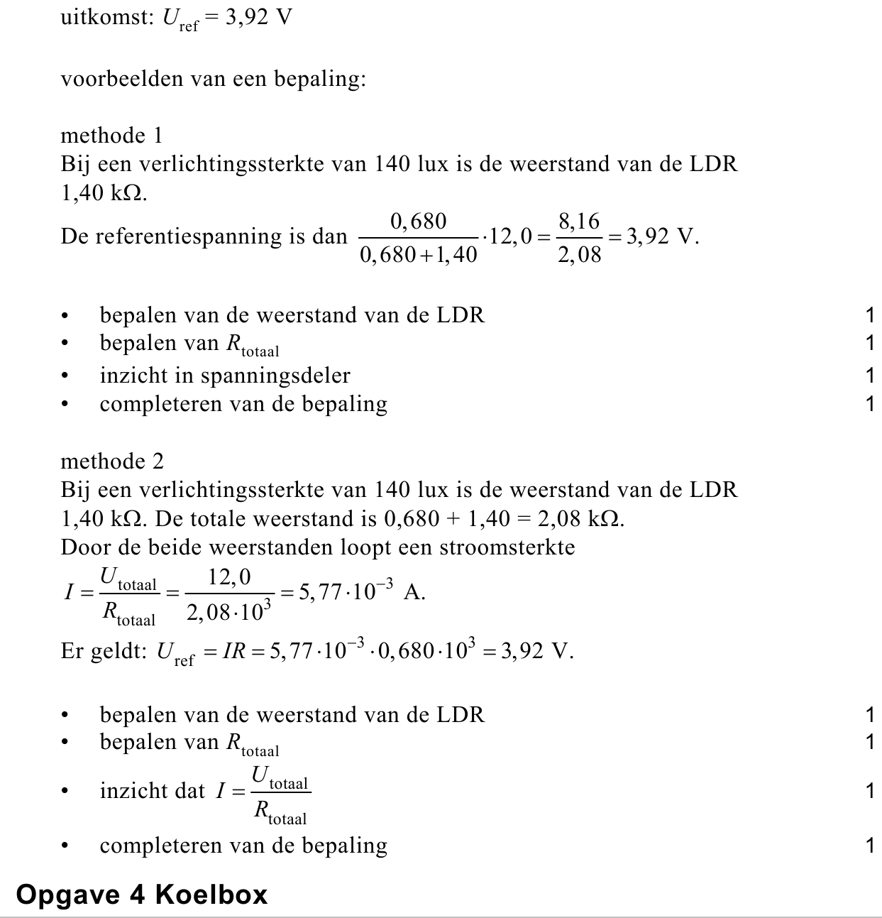 beoordelingsmodel vraag 15