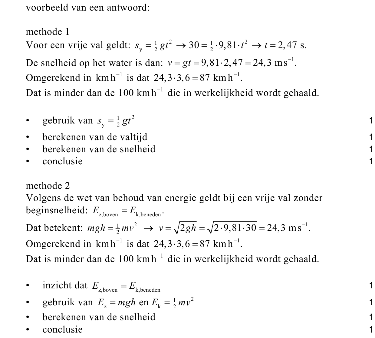 beoordelingsmodel vraag 10
