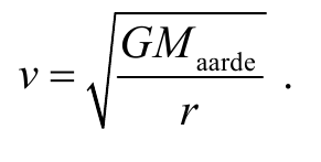 GM v= aarde . r
