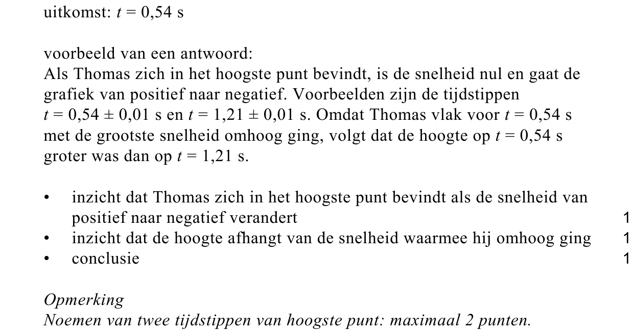 beoordelingsmodel vraag 18
