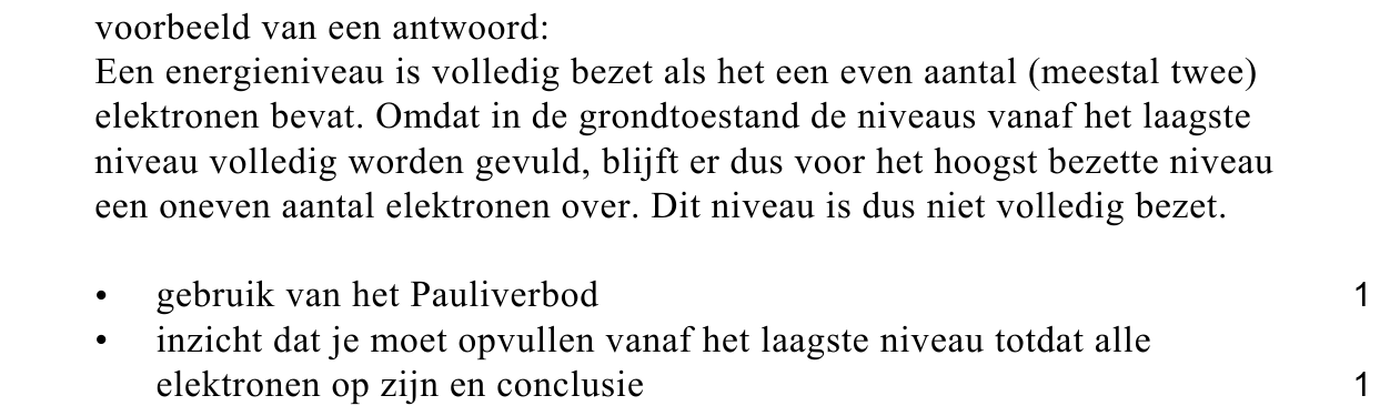 beoordelingsmodel vraag 16