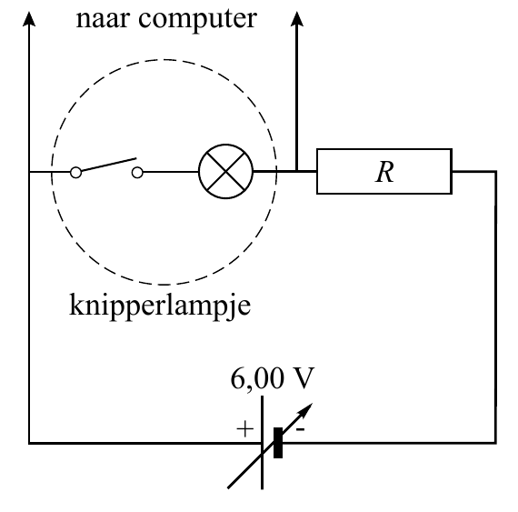 R knipperlampje + - 6,00 V
