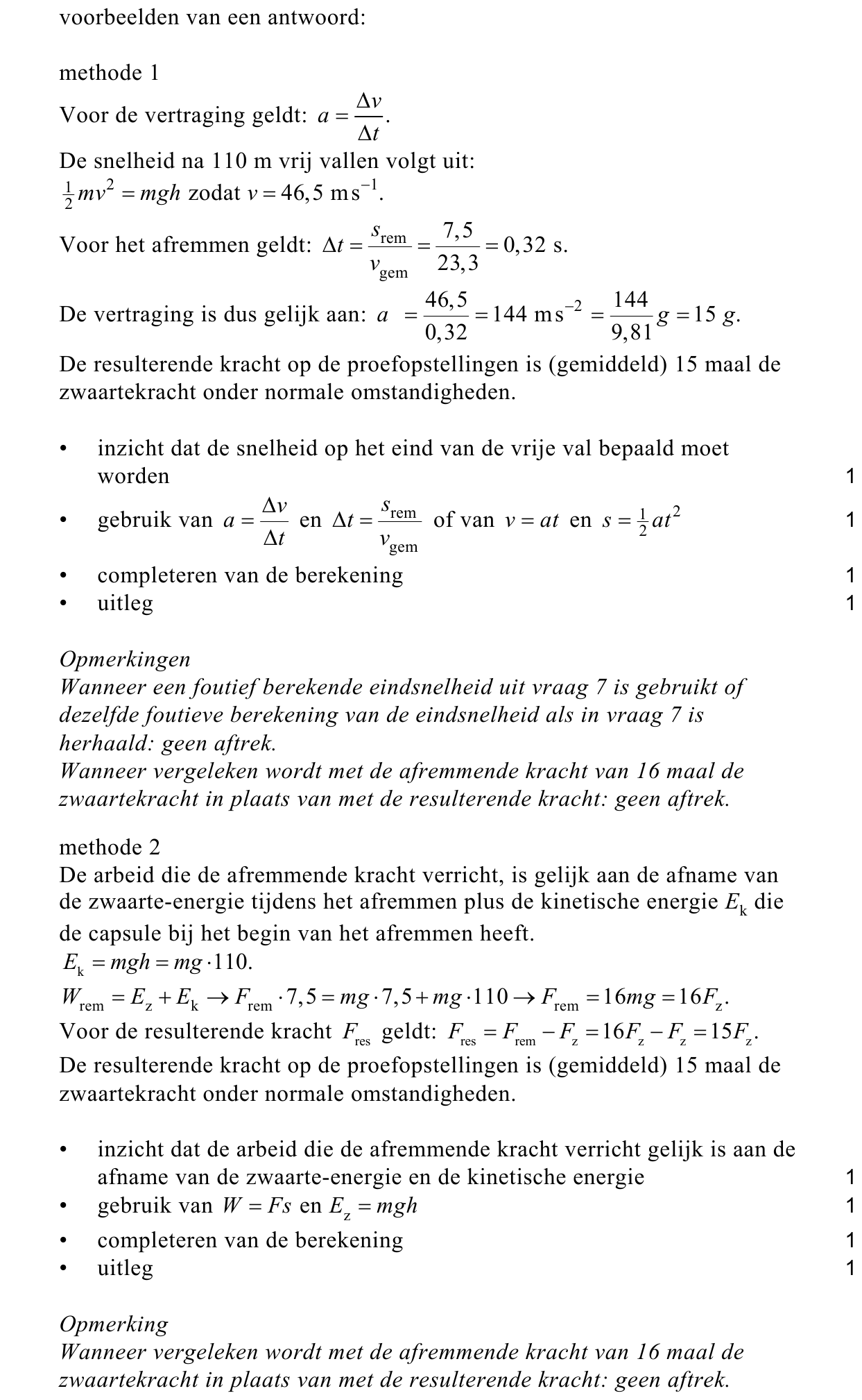 beoordelingsmodel vraag 10
