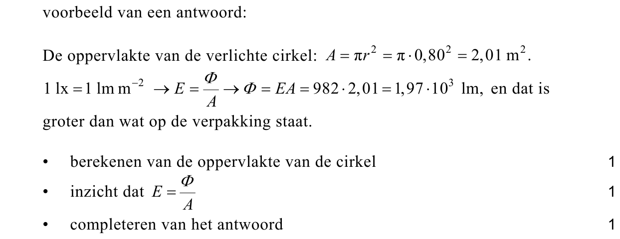 beoordelingsmodel vraag 22