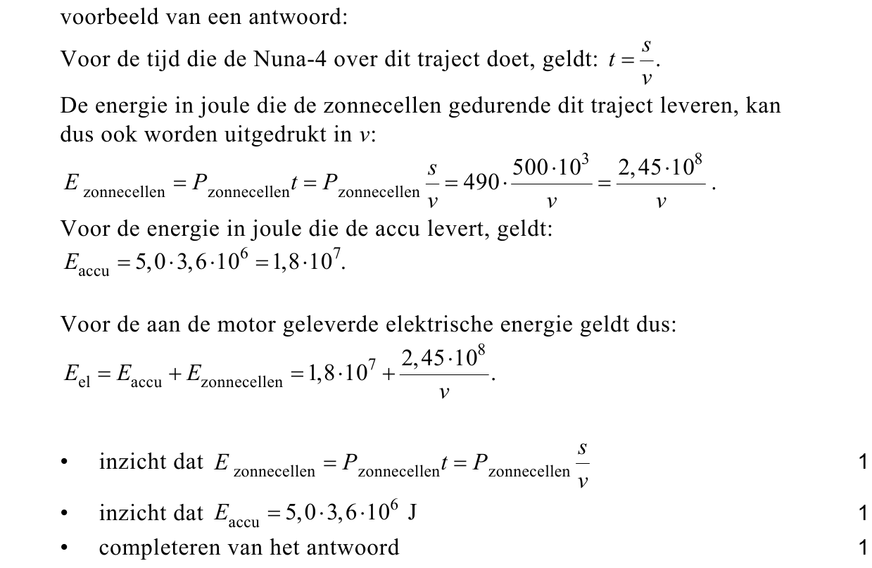 beoordelingsmodel vraag 9
