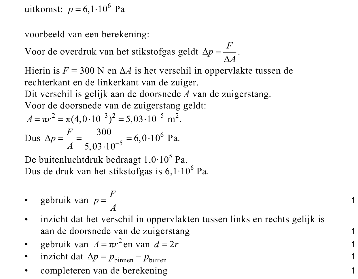 beoordelingsmodel vraag 8