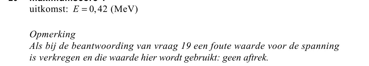 beoordelingsmodel vraag 20